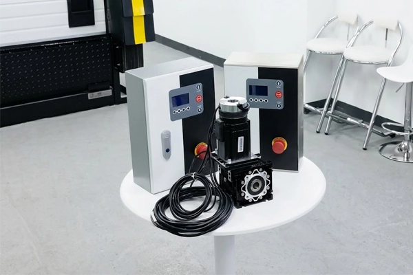DoorPartsExpress commercial door operator motor and universal control box replacement parts